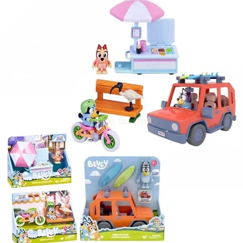 Boneco Moose Bluey Friends Anime Desenhos Bluey Bandit Chilli Bingo Família Brinquedo de Pelúcia Coleção Casa Boneca de Presente