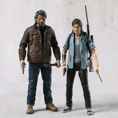 NECA The Last of Us 2: Pacote Duplo de Bonecos de Ação Ultimate Joel e Ellie para Coleção - Presente Brinquedo