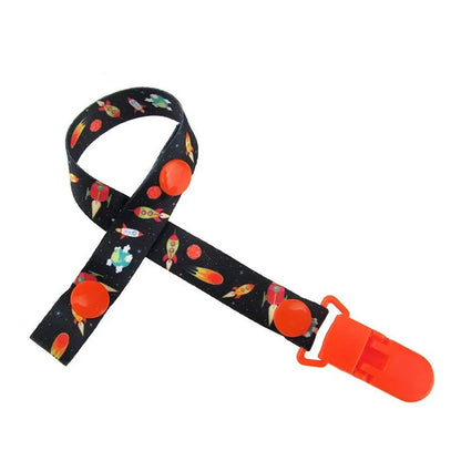 1pc Baby Pacifier Clip Chain: Soft material with cute design, secure clip prevents loss, guards baby's happy moments