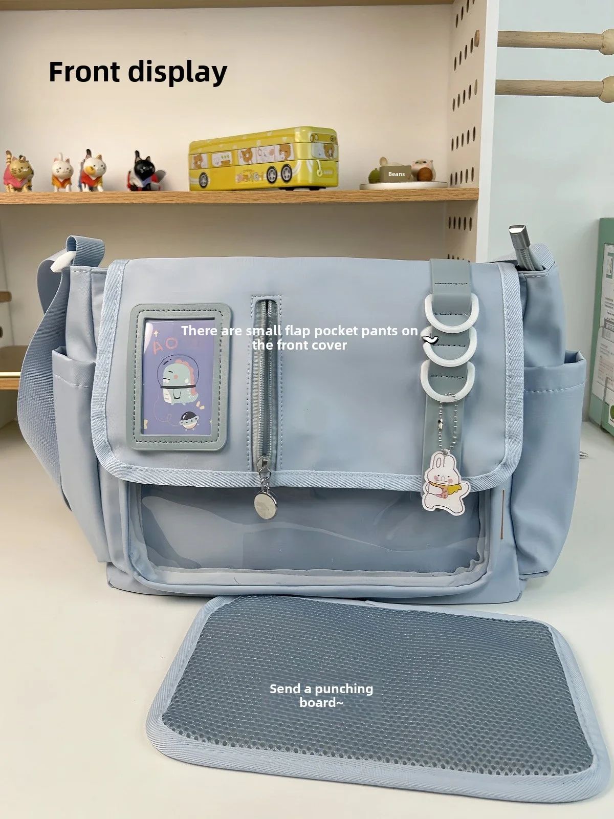 Japanese Harajuku School Bags for Teenage Girls New 2025 Transparent Itabag Crossbody Bag DIY Badges Display Plate Ita Bag