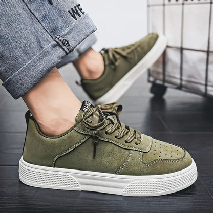 Cheap Green Man Urban Sneakers Big Size 47 48 Platform Men’s Skateboarding Shoes Harajuku Low Cut Male Skate Shoe Zapatos Hombre