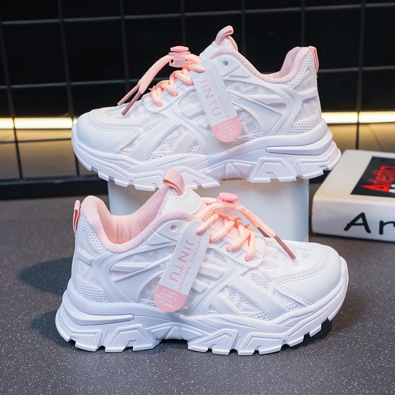 Girls Sneakers 2025 Children Casual Shoes Mesh Platform Designer Tennis Sneaker 6 To 12 Years Kids Sports Shoe for Girl