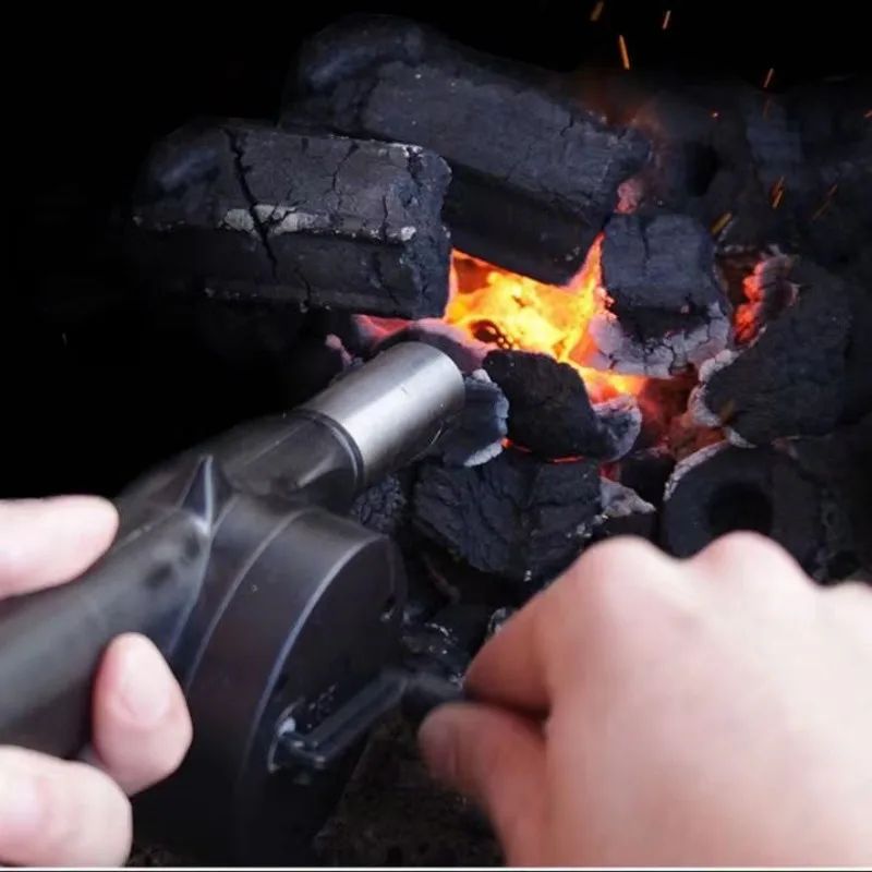 Outdoor Cooking barbecue blower Portable Hand Crank Fan Air Blower Grill Picnic Camping Stove Accessories Barbecue Tools