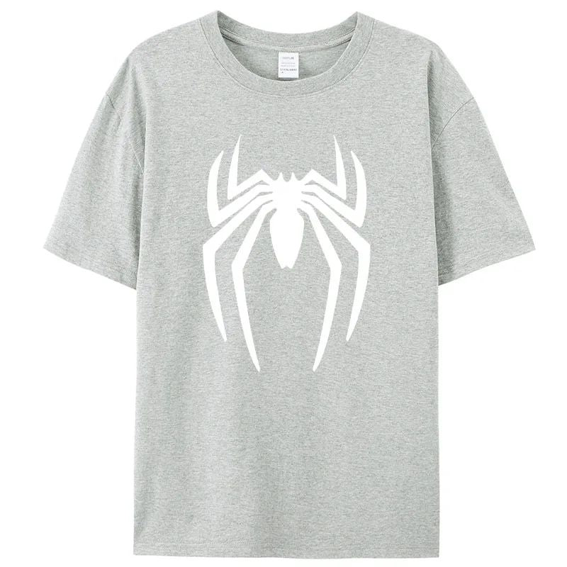 Summer Spider Men's T-Shirt Short Sleeve Sport Cartoon Hero Tops Tees Oversized Streetwear Casual T Shirts Designer Men Clothing