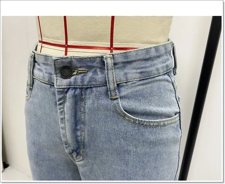 Women Denim Tassel Wide Leg Pants Jeans Washing Loose Fit Mid Waist Pockets Zipper Fly Solid Color Ankle Length Pants Basics