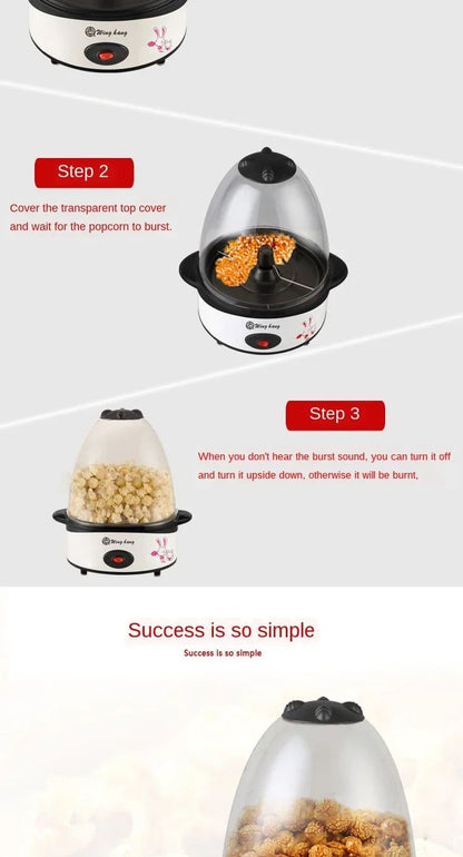 Popcorn Machine Household Small Electric Popcorn Machine Can Put Oil and Sugar Seasoning