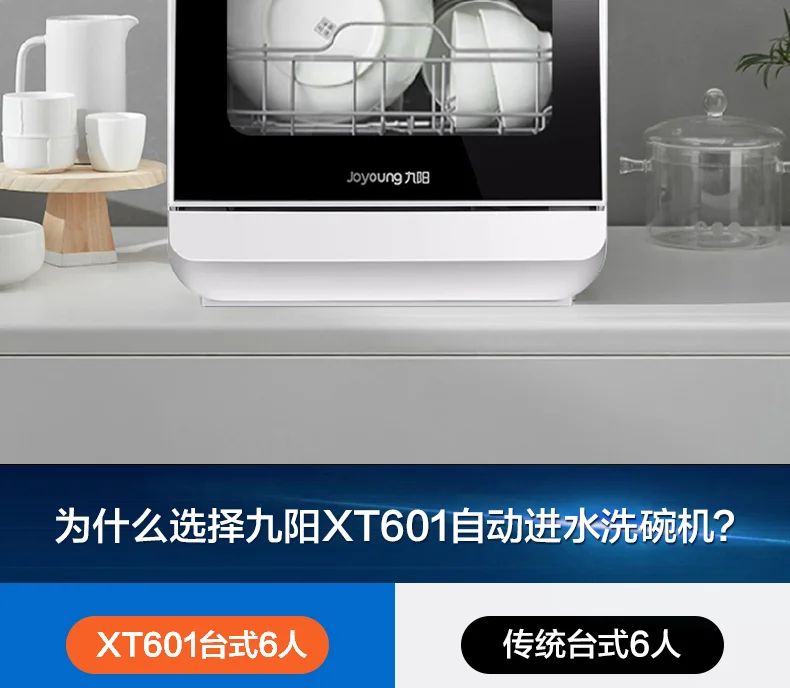 Dishwasher Household Small Desktop Installation-Free 6-Person Fully Automatic Water Inlet Table Dishwashing Machine new