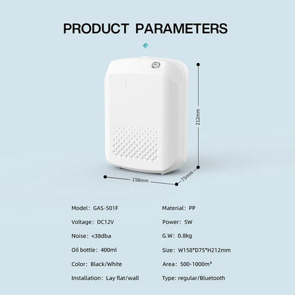 NAMSTE Smart Aroma Diffuser Hotels professional Fragrance Diffuser 1000m³  Large Room Aroma Machine With Fan Bluetooth Control