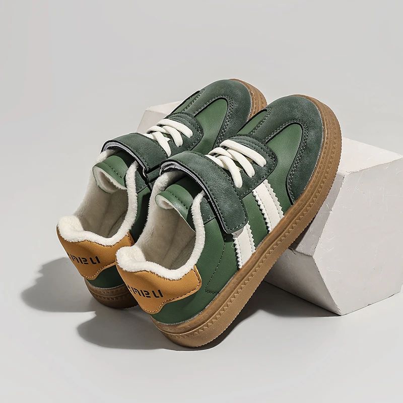 Children Casual Sneakers New Black Soft Bottom Girls Boys German Training Shoes Autumn Winter Fashion Red Kids Baby Casual Shoes