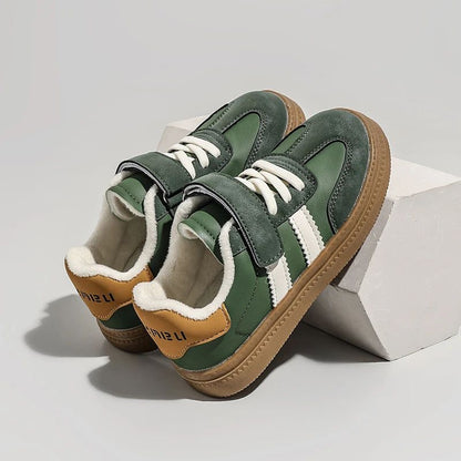 Children Casual Sneakers New Black Soft Bottom Girls Boys German Training Shoes Autumn Winter Fashion Red Kids Baby Casual Shoes