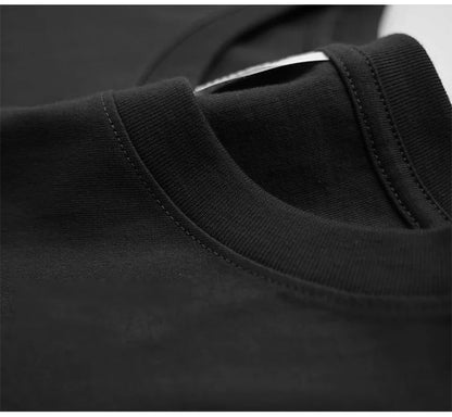 Summer Loose Sports Clothing Oversized Boxy Crew Neck T-shirt Mens Heavyweight 240GSM 100% Cotton Half Sleeve T-Shirts Clothing