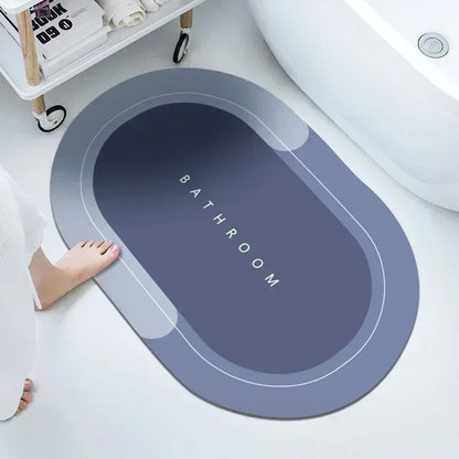 Quick Dry Bath Mats Super Absorbent Rug Bathroom Non Slip Bath Rug Toilet Carpet Front Entrance Door Mat Tapetes De Baño