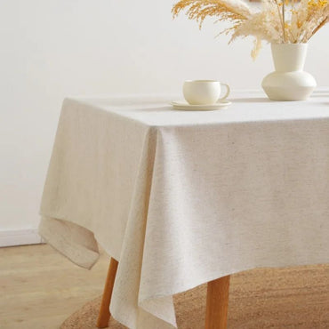Cotton Linen Tablecloth for Wedding Home Party Dining Banquet Decoration Flax Fabric Table Cloth Luxurious Table Cover