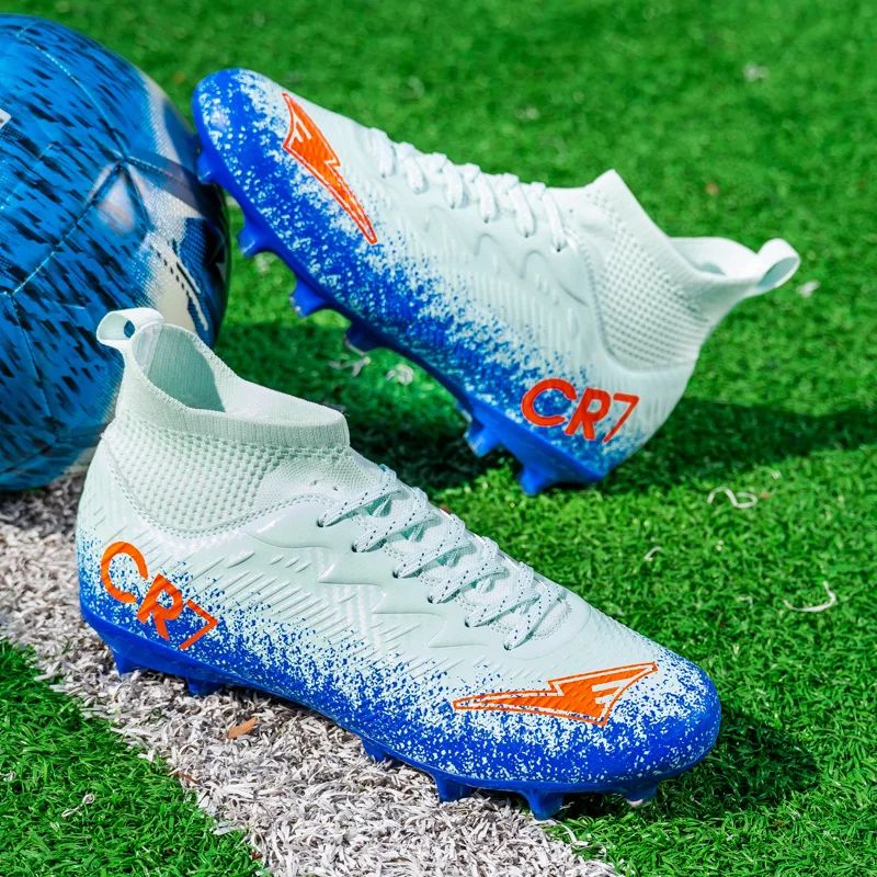 New Men Football Boots Futsal High-quality Match Indoor Hot-selling Soccer Shoes Sneakers High-top Non-Slip Cleats Grass FG/TF