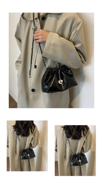 Y2K Millennium Bag Women 2025 New High Sense Shoulder Bags Summer Chain Bag Fashion Bucket Bag Messenger Bags Purses Handbags