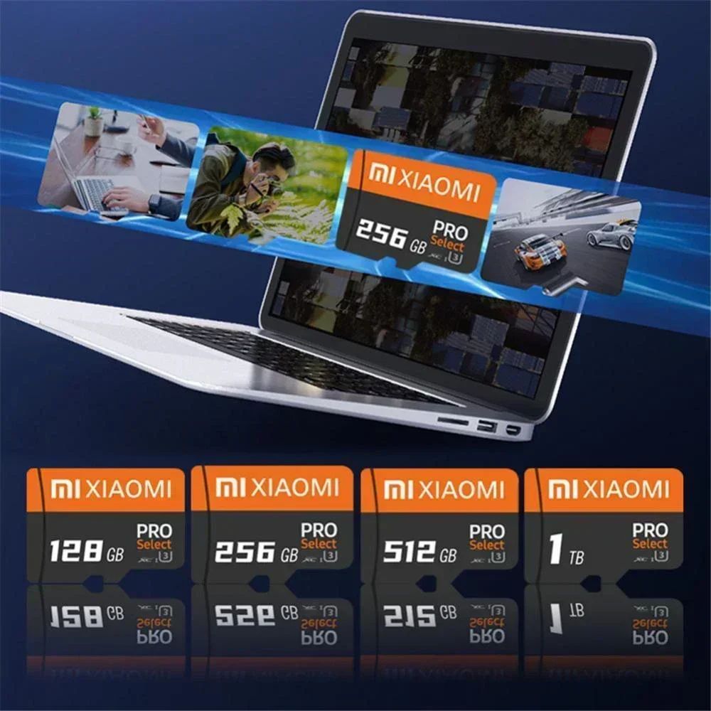 Cartão Micro TF SD Xiaomi de Capacidade Real 1TB 512GB 256GB Cartão de Memória de Alta Velocidade Cartão De Memória 128GB para Sony Lenovo Nintendo