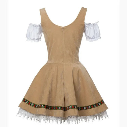 Couples Oktoberfest Costume Parade Tavern Bartender Waitress Outfit Cosplay Halloween Carnival Party Fancy Dress
