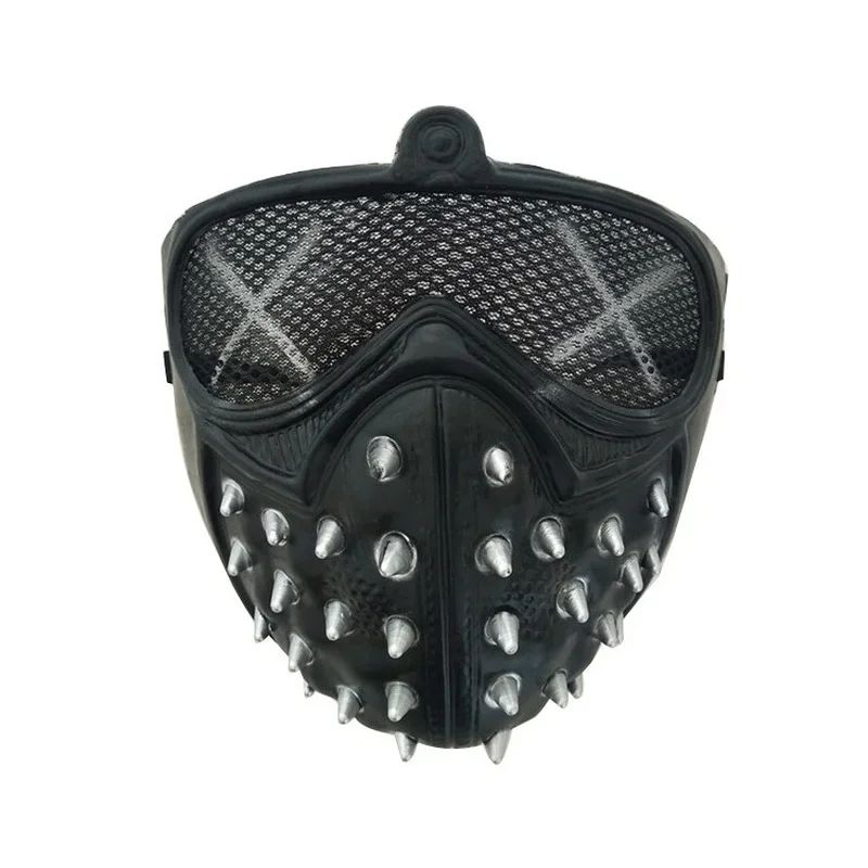 ComicsDog Mask Halloween Masks Punk Rivet Cyborg Mask Party Cosplay Masks Anime Horror Masque Half Face Steampunk Demon Cosplay