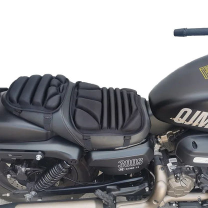 Kit 2 Almofadas de Selim para Moto 3D em Gel Confortável, Capa de Banco Respirável com Absorção de Choque Universal para Moto de Montanha Avançada