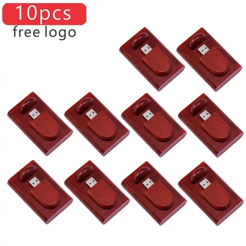 JASTER 10 unidades/lote (LOGOTIPO personalizável) Pen Drive USB 2.0 de Madeira 4GB 8GB 16GB 32GB 64GB 128GB Memory Stick Presente de Casamento