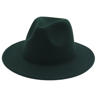 Women Fedora Hat Autumn Winter Luxury Men Top Hats Trendy Formal Wedding Decorate Black Green White Panama Cap Fedoras Gorras