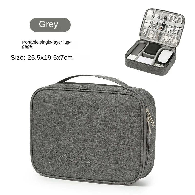 Portable USB Data Line Charger Storage Bag Travel Cable Organizer Waterproof Cable Storage Bag Digital Electronic Organizer