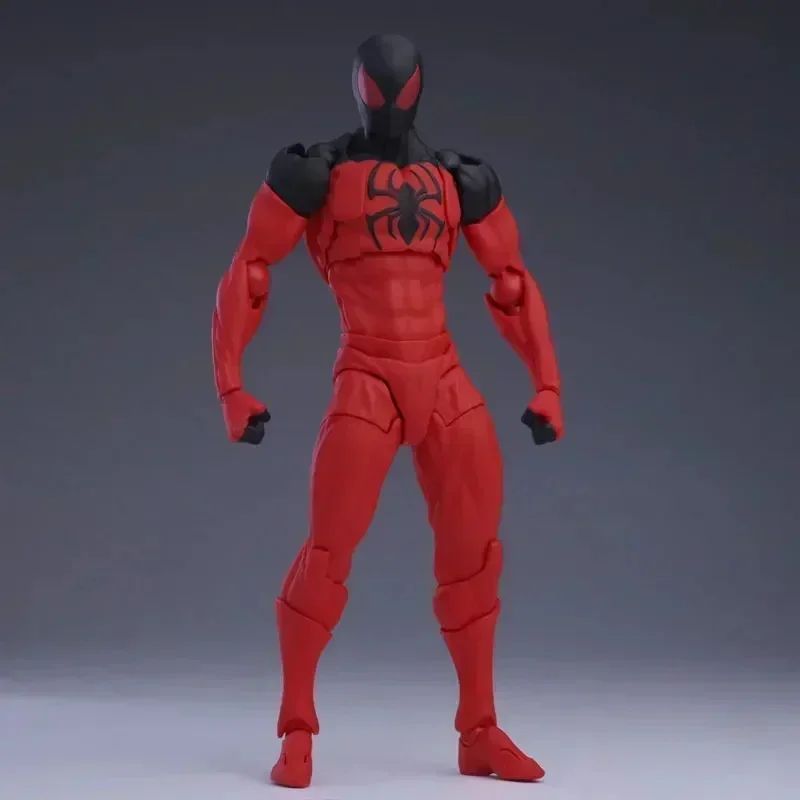 Em estoque: Bonecos de Ação de Anime Homem-Aranha com Traje Simbionte e Aranha Escarlate da Mess Toys - Conjunto de Presente Colecionável