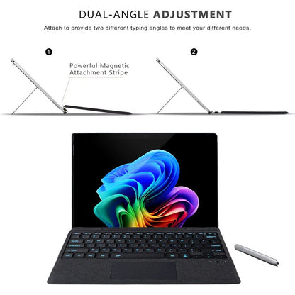 Wireless Bluetooth Keyboard For Microsoft Surface Pro 3 4 5 6 7 7+,Detachable Slim Type Cover Keyboard Trackpad For Surface Pro