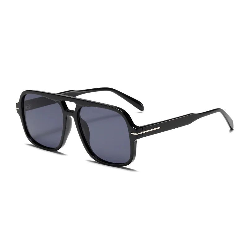 3507 Double Bridge Square Aviator Sunglasses - UV400 Vintage Pilot Style, Retro Classic Sun Glasses for Men Women Unisex 411240