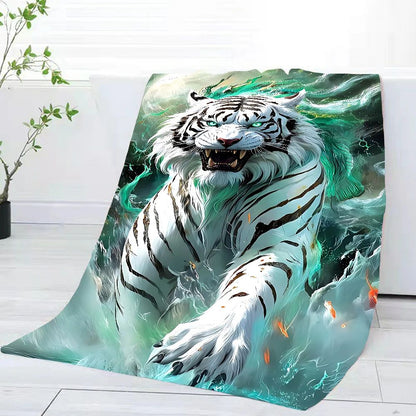 3D White Tiger Towel Home Bath Towels For The Body Towels Quick Drying Microfiber Beach Towel Man Women Sports Towel