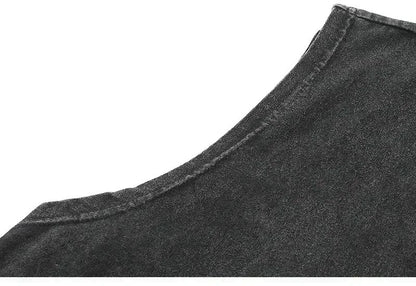 Luffy printed anime fitness vest summer new men s vest Y2k women s washed casual sleeveless shirt streetwear Harajuku