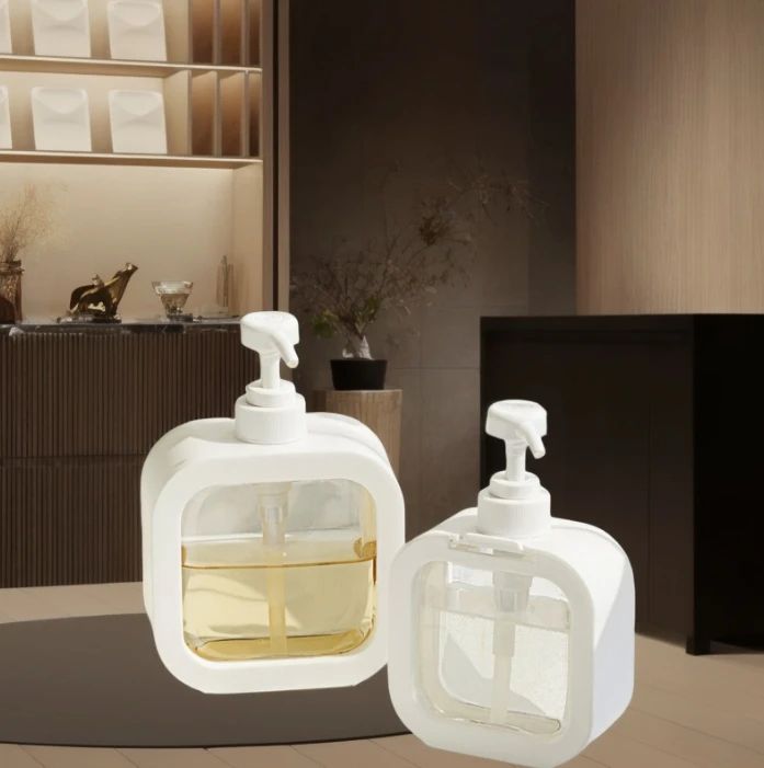 300/500ml Bathroom Soap Dispensers Refillable Lotion Shampoo Shower Gel Holder Portable Travel Dispenser Empty Bath Pump Bottle