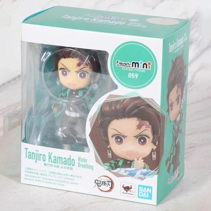 Em estoque Bandai Figuarts 100% original mini Demon Slayer Shinobu Kocho & Kamado Tanjirou Uzui Tengen Nezuko Anime Figure Toys WY