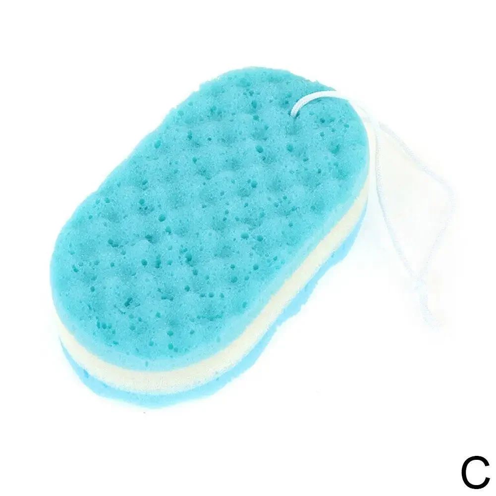 3-layer Wave Bath Sponge Exfoliating Body Brush Shower Skin Clean Massage Cleaning Shower Brush Skin Care Remover Bath Supplies