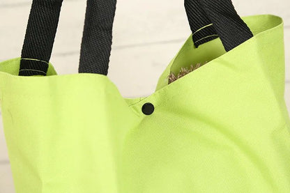 Foldable Square Oxford Cloth Shopping Cart Bag with Wheels Vegetable Buying Car Trolley Bag Durable Market Research Bag