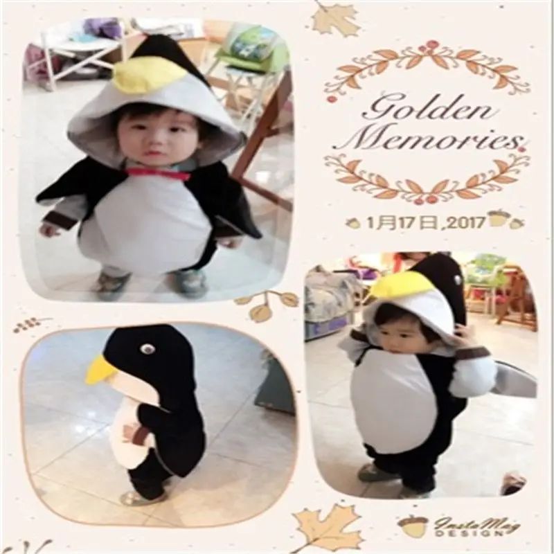 Pingouin Halloween Costume bébé enfants enfant en bas âge infantile garçons filles déguisement Animal Cosplay carnaval fê
