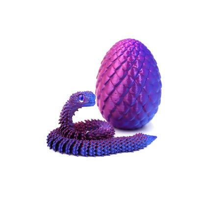 3D Print Cool Snake Dragon Egg Multi-joint Novel Easter Hot Sale Gifts Decompression Children's Toys Desktop Decorations Printed