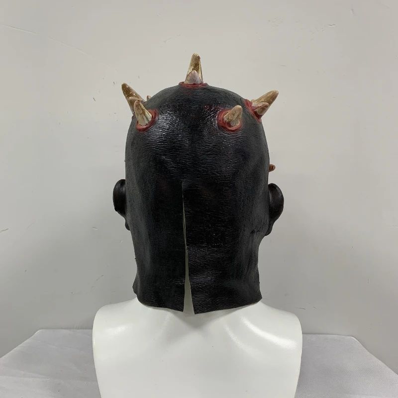 Jedi Knight Sidious Lightsaber Sith Alien Darth Maul Mask Halloween Mask Science Fiction Movie Props Darth Maul Cosplay Masques