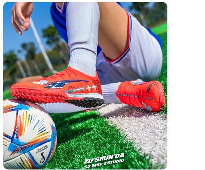 New Men Football Shoes Society Cleats Professional Soccer Shoes Indoor Fast Football Field Boots Sneaker Boy Original Training