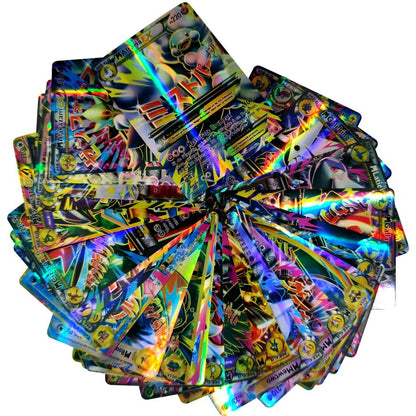 2025 Nova Versão Francesa Cartas Pokémon VMAX V EX GX MEGA Coleção Cartas Batalha Treinador Brinquedos de Natal Infantis Presente