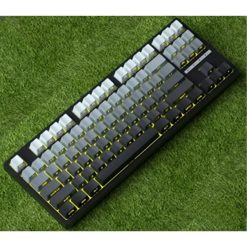 Keycaps Cherry de luz diurna originais novos 2025 PBT translúcidas com cor gradiente e gravação lateral personalizadas para teclados mecânicos MX