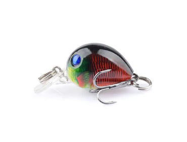 Novo Wobbler de Pesca para Carpa Isca Artificial Anzol Único BKK Isca Falsa a Laser Luya Rocha Água Flutuante "Homenzinho Gordo" 3,3CM/2G