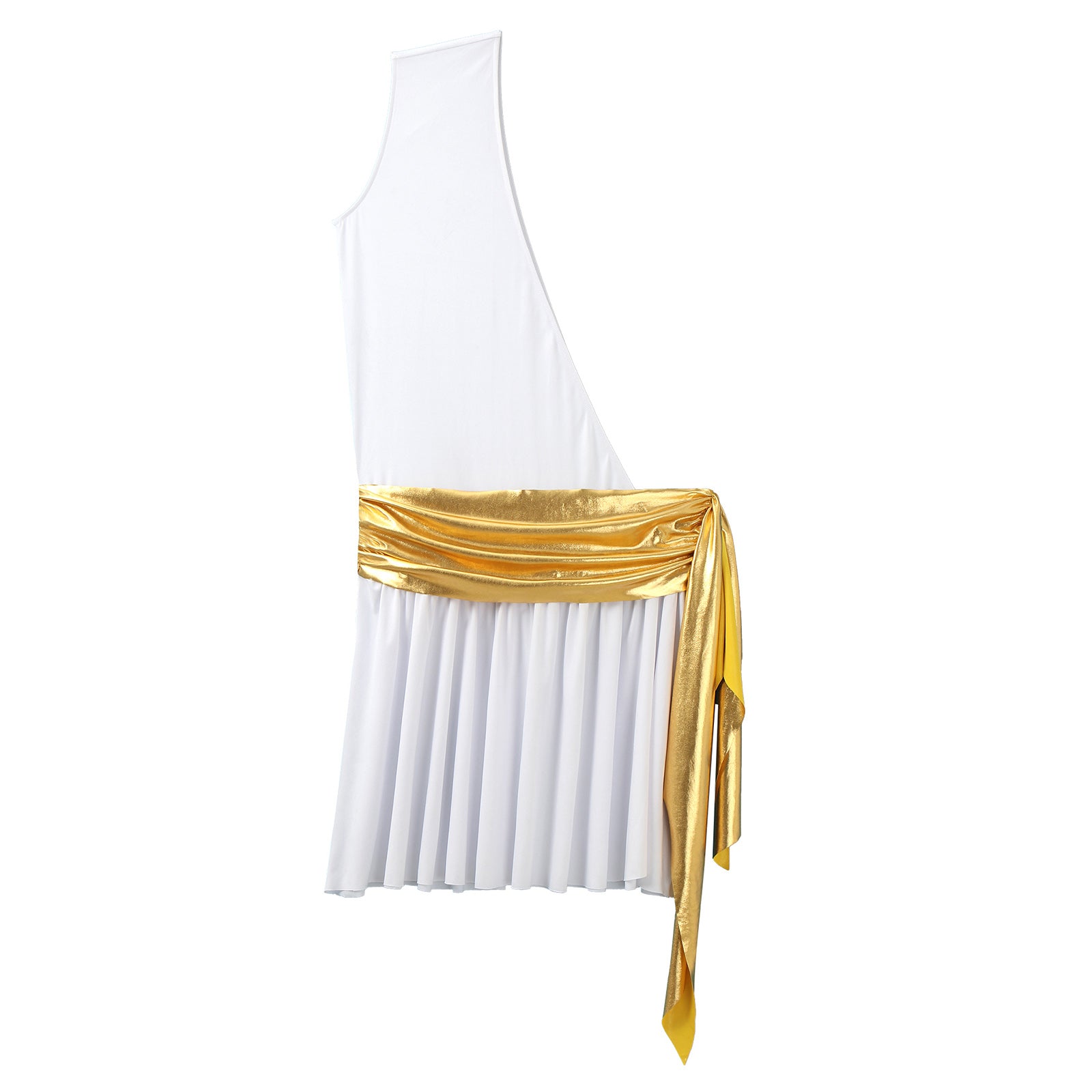 Mens Ancient Greek God Toga Gladiator Costume Roman Emperor One Shoulder Sleeveless Robe Halloween Medieval Warrior Dress Up