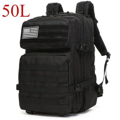 25L/50L Tactical Backpack Molle Bag Outdoor Bags Backpack for Hiking Camping Trekking Hunting Fishing GYM Bags Backpacks