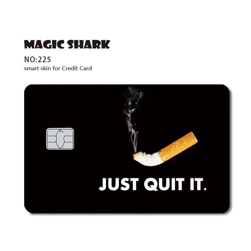 Magic Shark Sugar Daddy Meme Poke Money Funny Sticker Cover Skin Protective for Small Large Chip Credit Debit Card