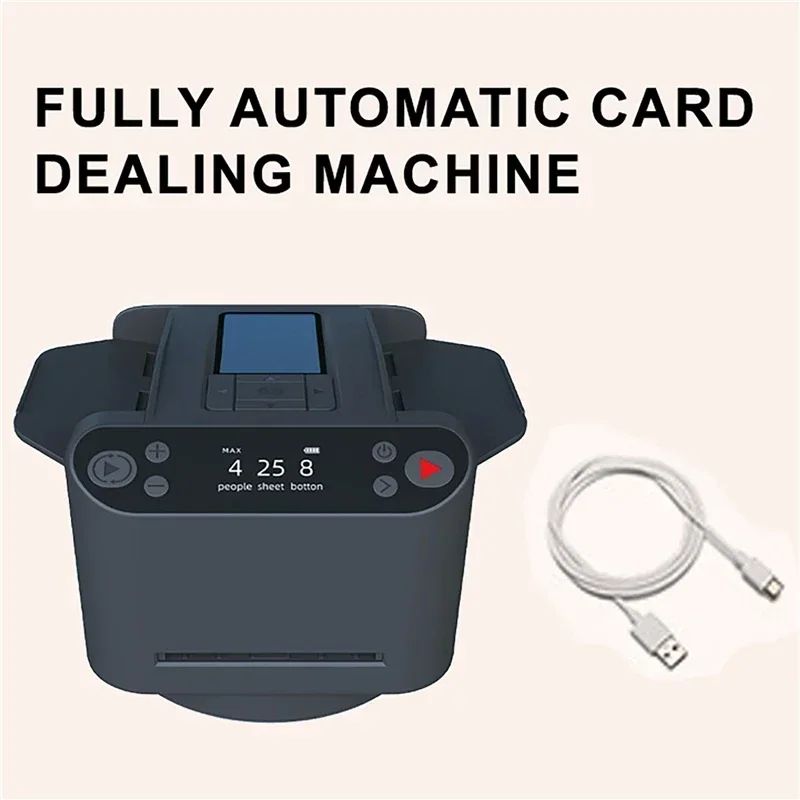 360° Rotating Automatic Card Shuffle Dealer Machine 2 In 1 Playing Cards Shuffling Dealing Tool Party Games Poker Device