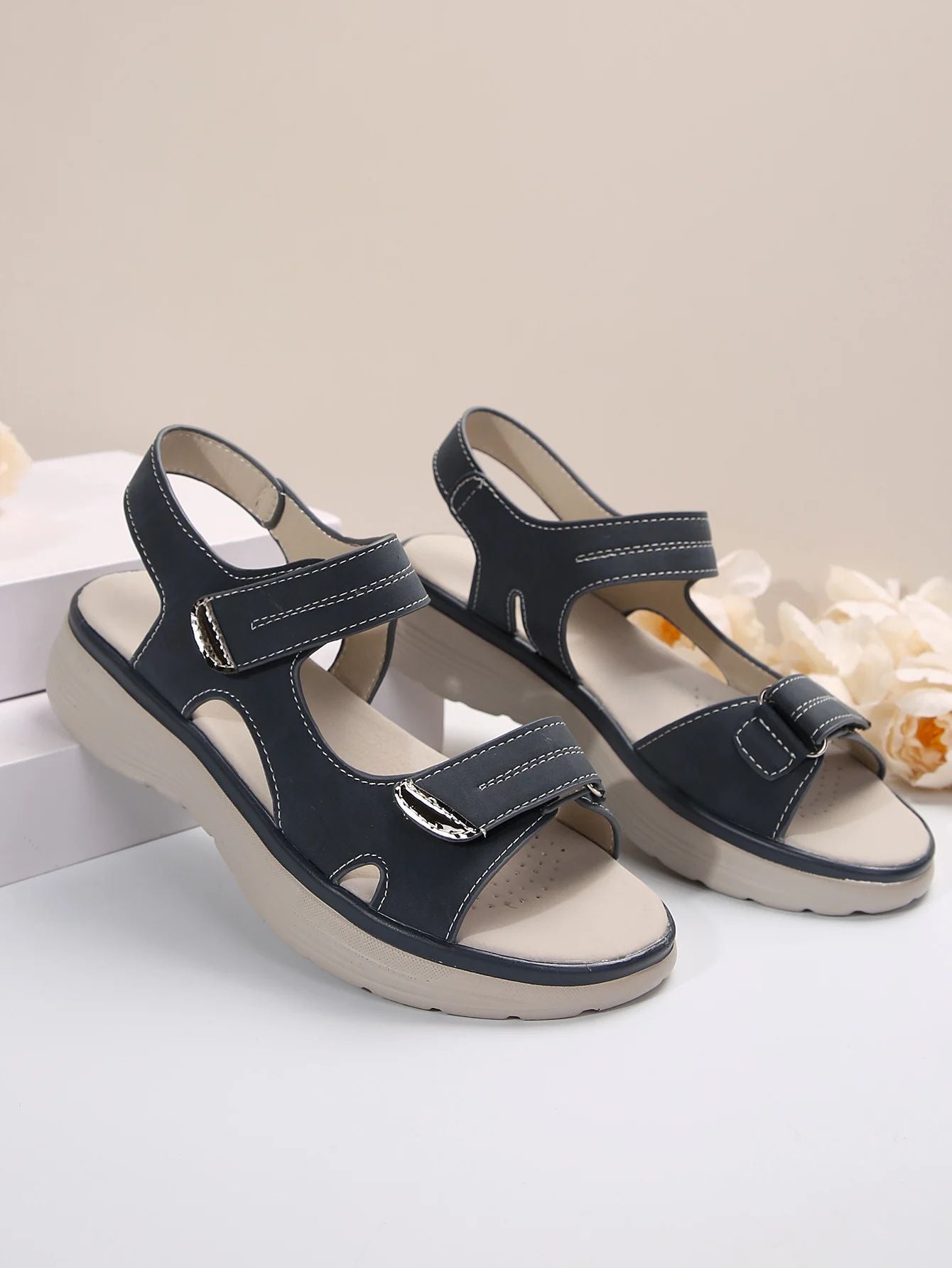 2024 Women Summer Wedges Non-slip Beach Open Toe Breathable Sandals Sport Style Shoes