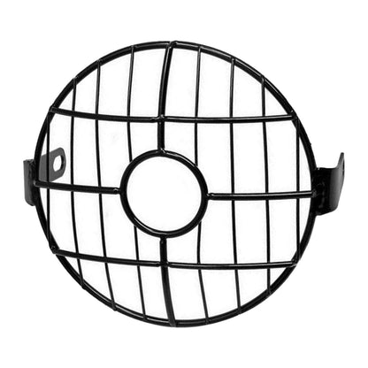 Tampa do farol de 6,5" em tela de malha de proteção para moto, grade de malha para lâmpada frontal, protetor para Café Racer, Cruiser, Tampa de Farol