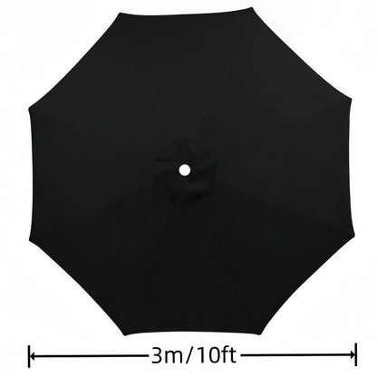Green Replacement Umbrella Canopy 27m 8 Ribs Waterproof Garden Backyard Pool Cantilever Sunshade 9FT 10FT 6 Ribs 8 Ribs Cover