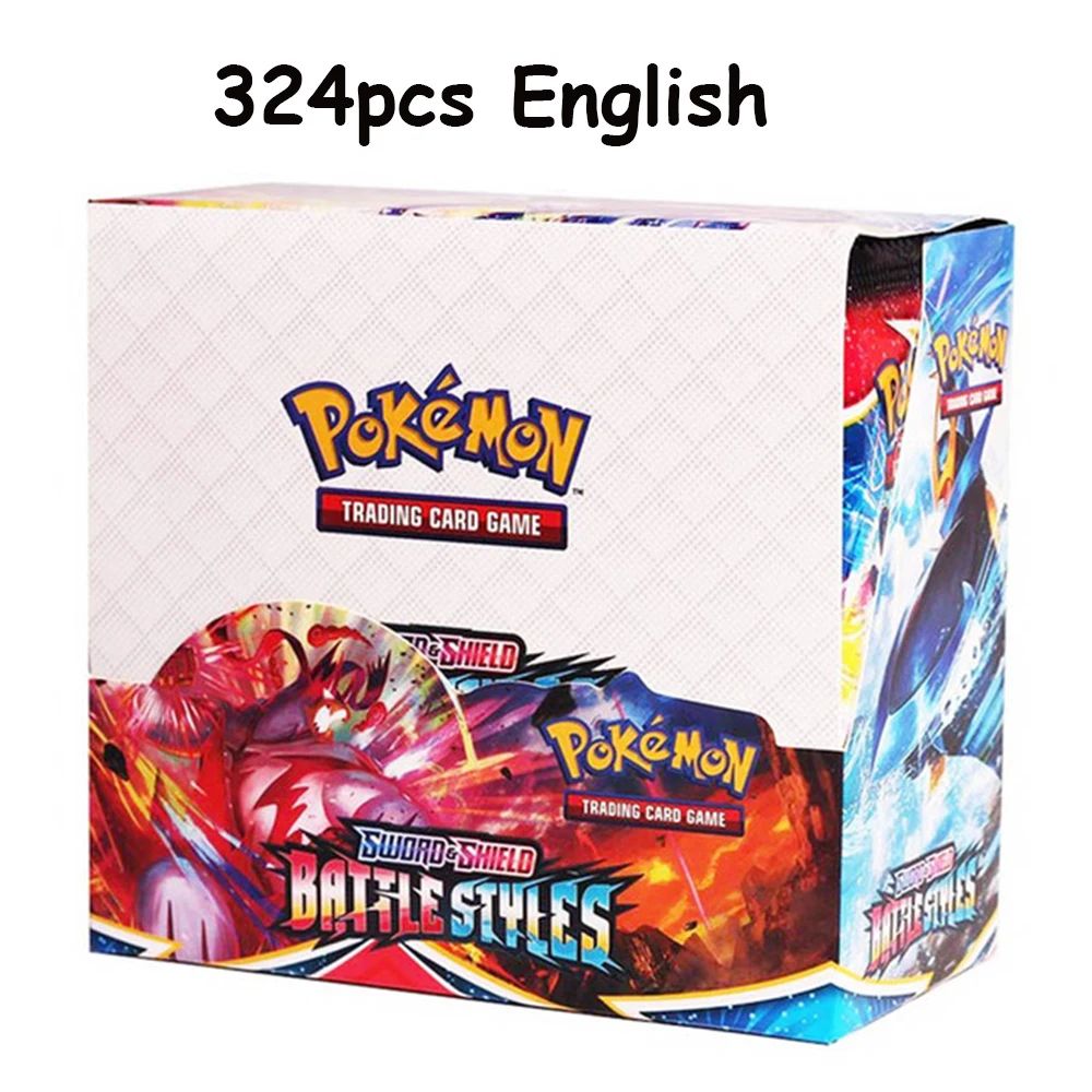 ?Mais Recente 324 Peças Cartas Pokémon Sol & Lua XY Evoluções Caixa de Booster Pokémon Brinquedo de Cartas Colecionáveis para Crianças?